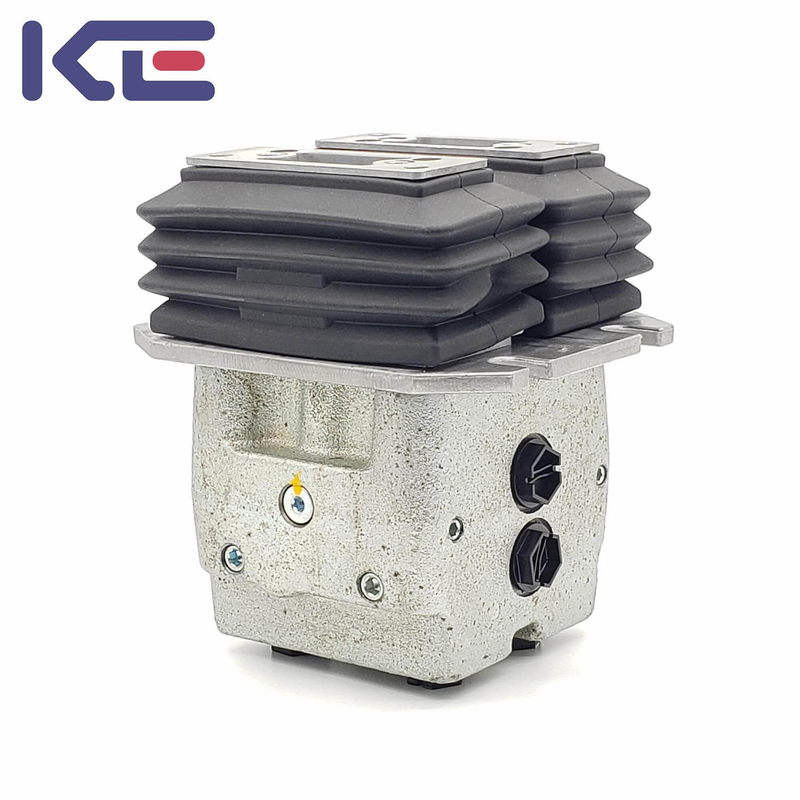 Alloy Steel Hydraulic Foot Pedal Valve Silver Excavator Foot Control Valve
